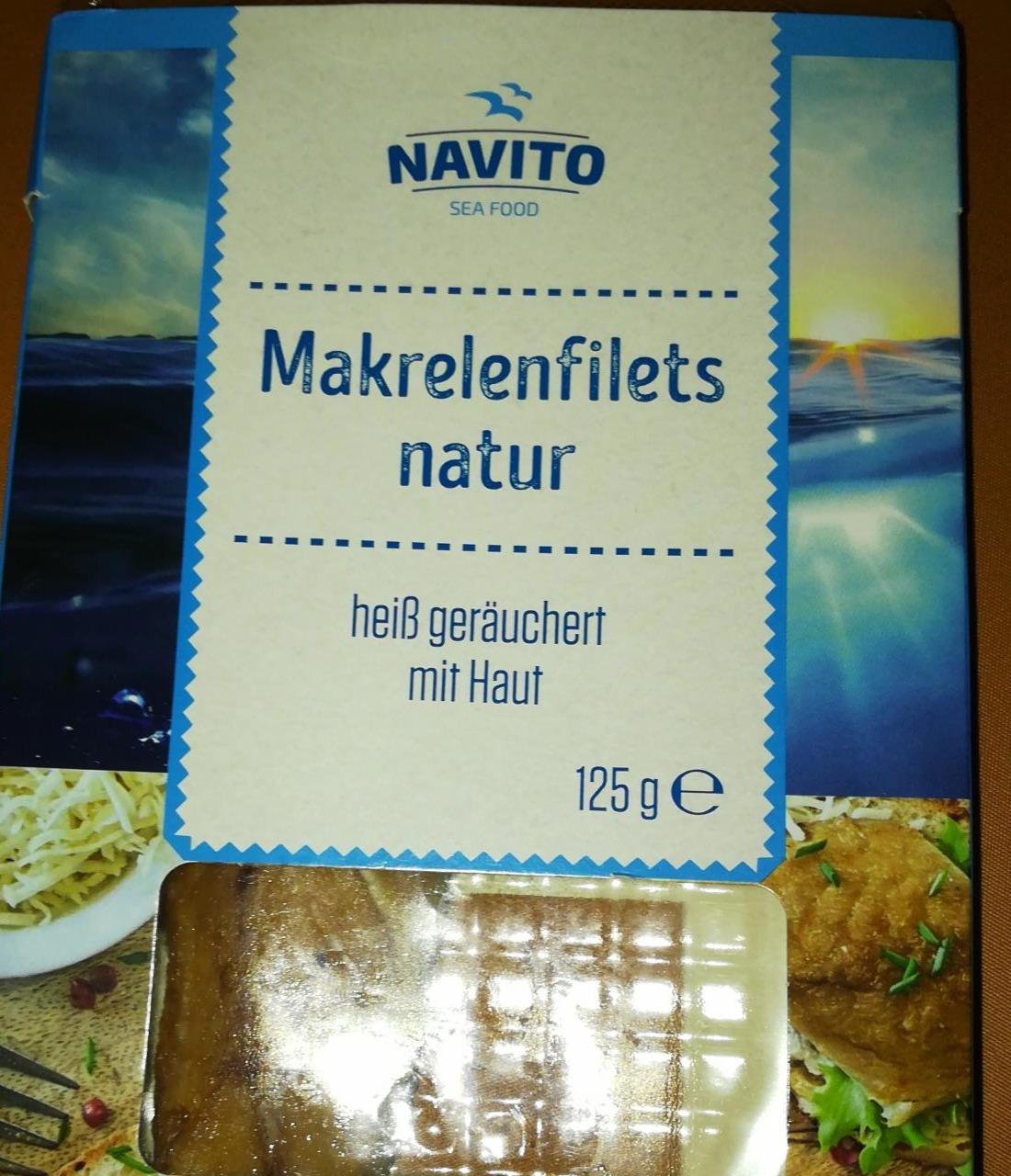 Fotografie - Makrelenfilets Natur heiß geräuchert mit Haut Navito