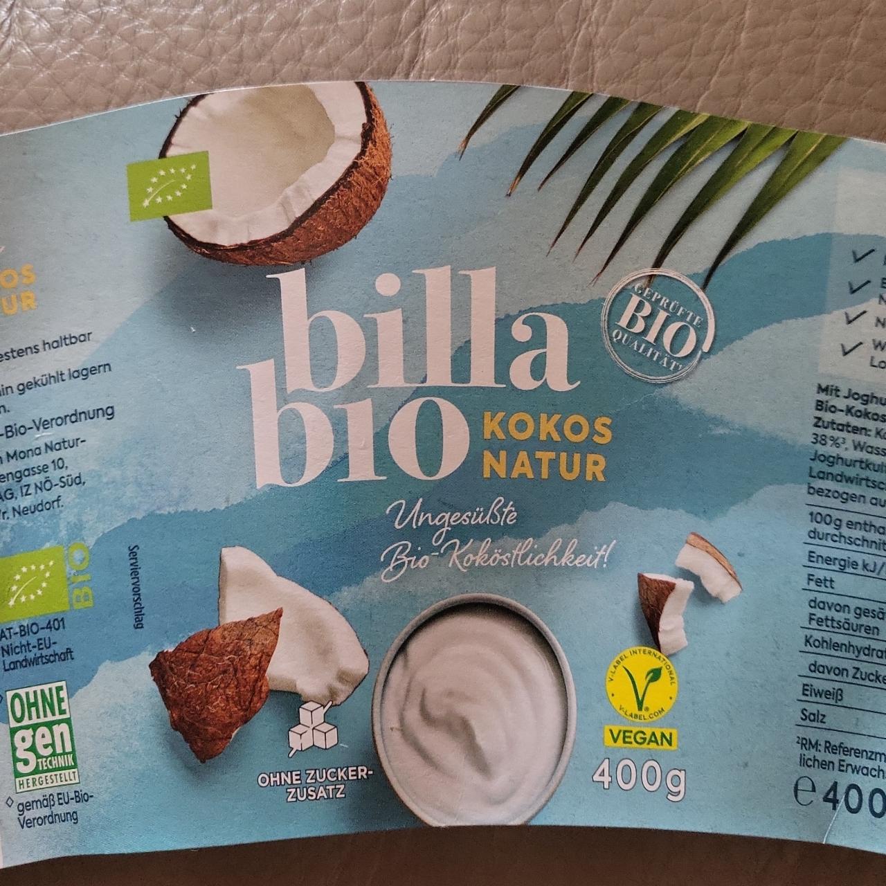 Fotografie - kokos natur joghurt Billa Bio