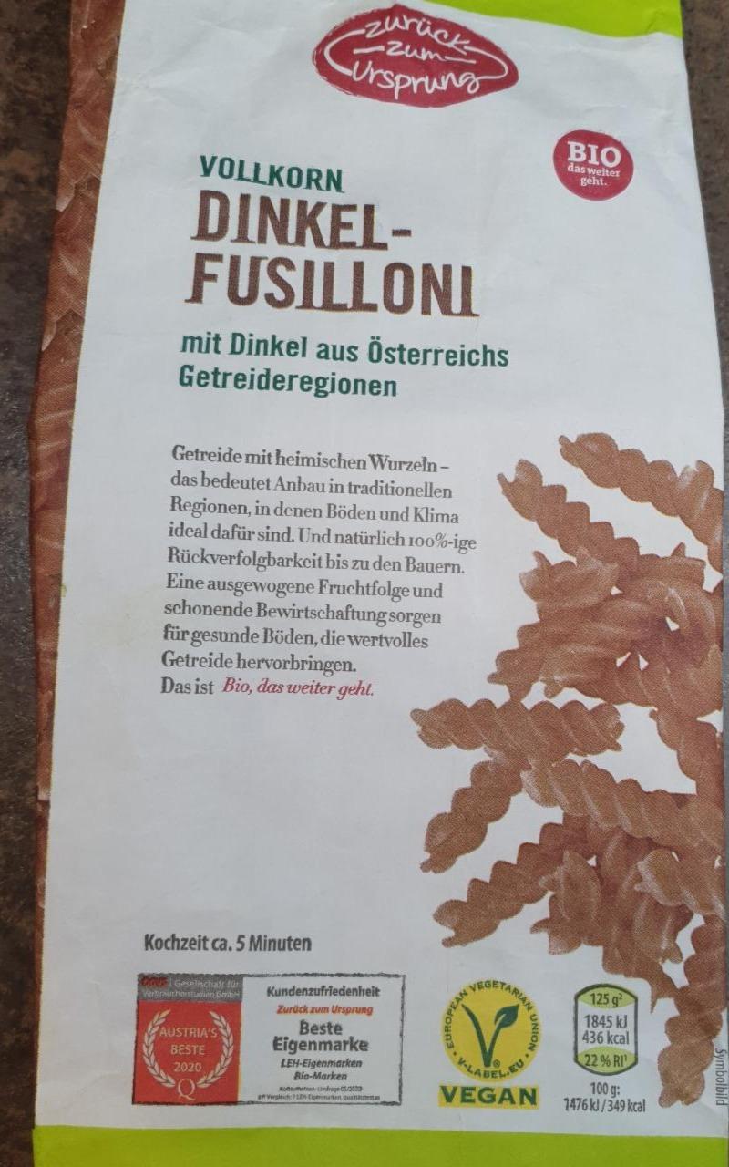 Fotografie - Bio Vollkorn Dinkel Fusilloni Zurück zum Ursprung