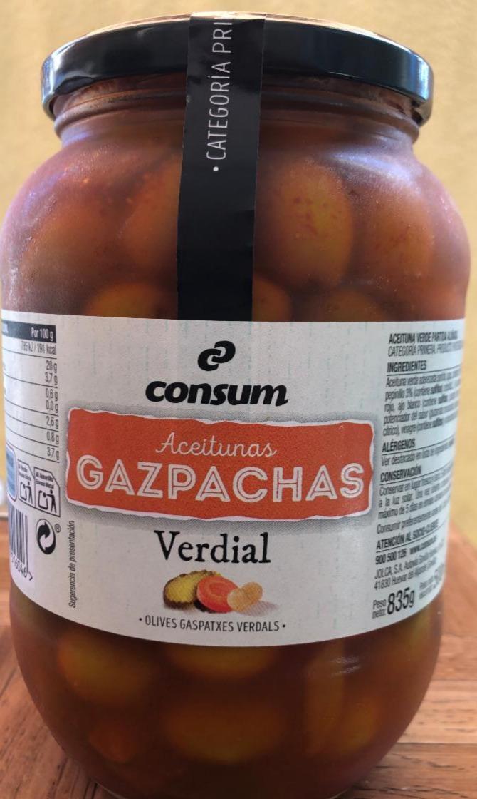 Fotografie - aceitunas gazpachas verdial consum