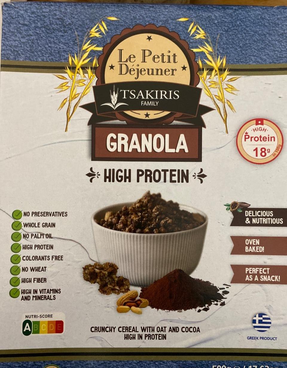 Fotografie - Le petit Déjeuner Granola High Protein with Cocoa Tsakiris Family