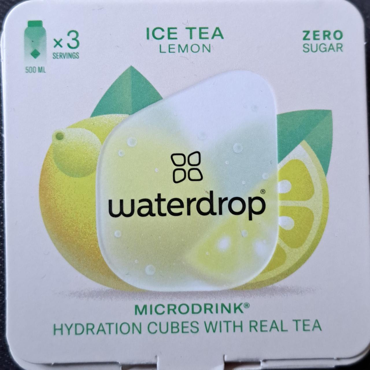 Fotografie - Waterdrop Microdrink Ice Tea Lemon