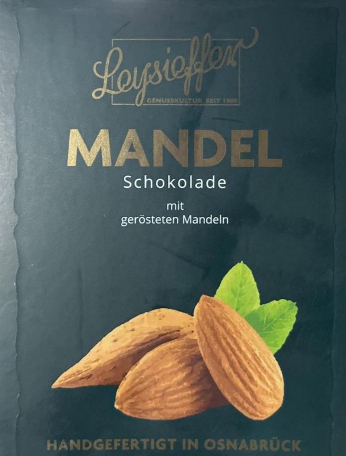 Fotografie - Mandel Schokolade mit gerösteten Mandeln Leysieffer