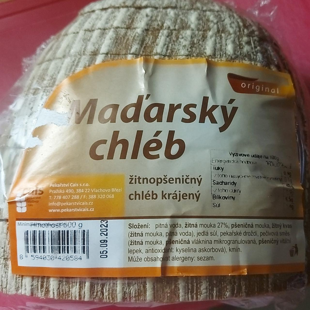 Fotografie - Maďarský chléb, Žitnopšeničný chléb Pekařství Cais