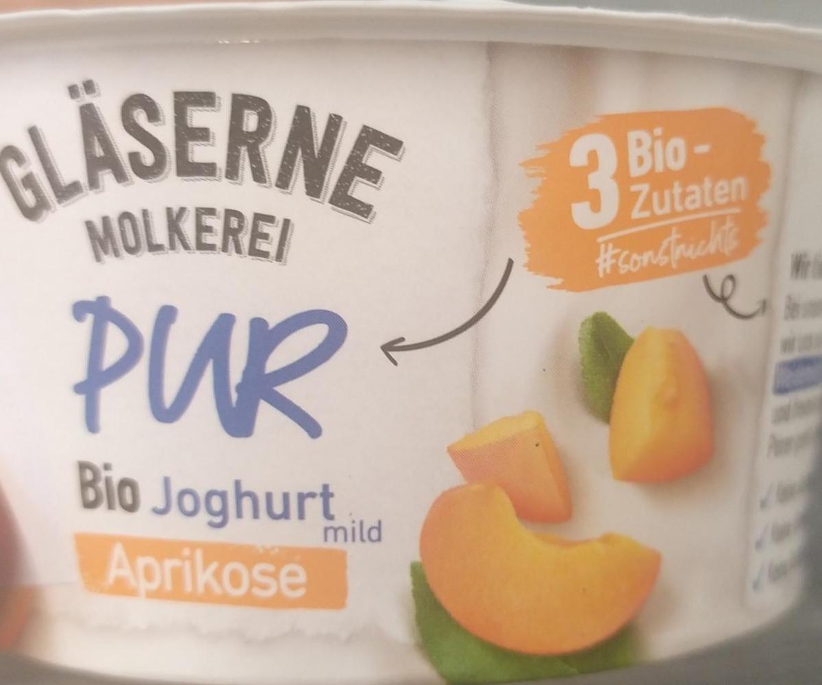 Fotografie - PUR Bio jogurt meruňka Gläserne Molkerei