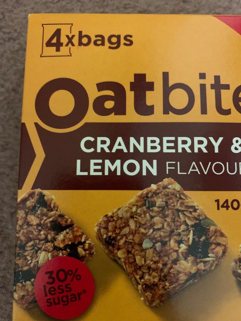 Fotografie - Cranberry & Lemon flavour Oatbites
