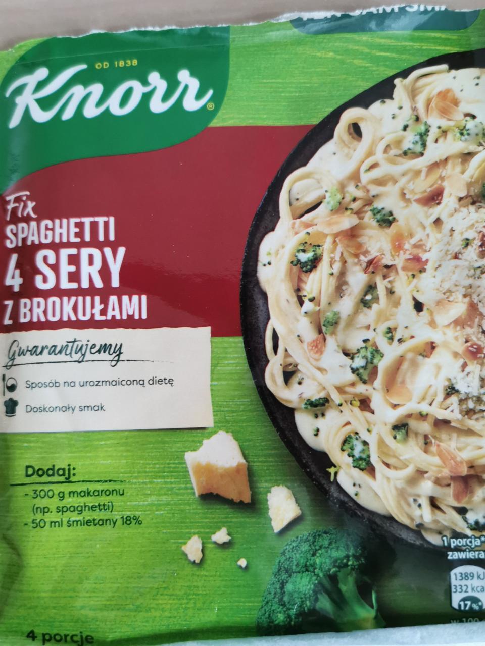 Fotografie - Fix Spaghetti 4 sery z brokułami Knorr