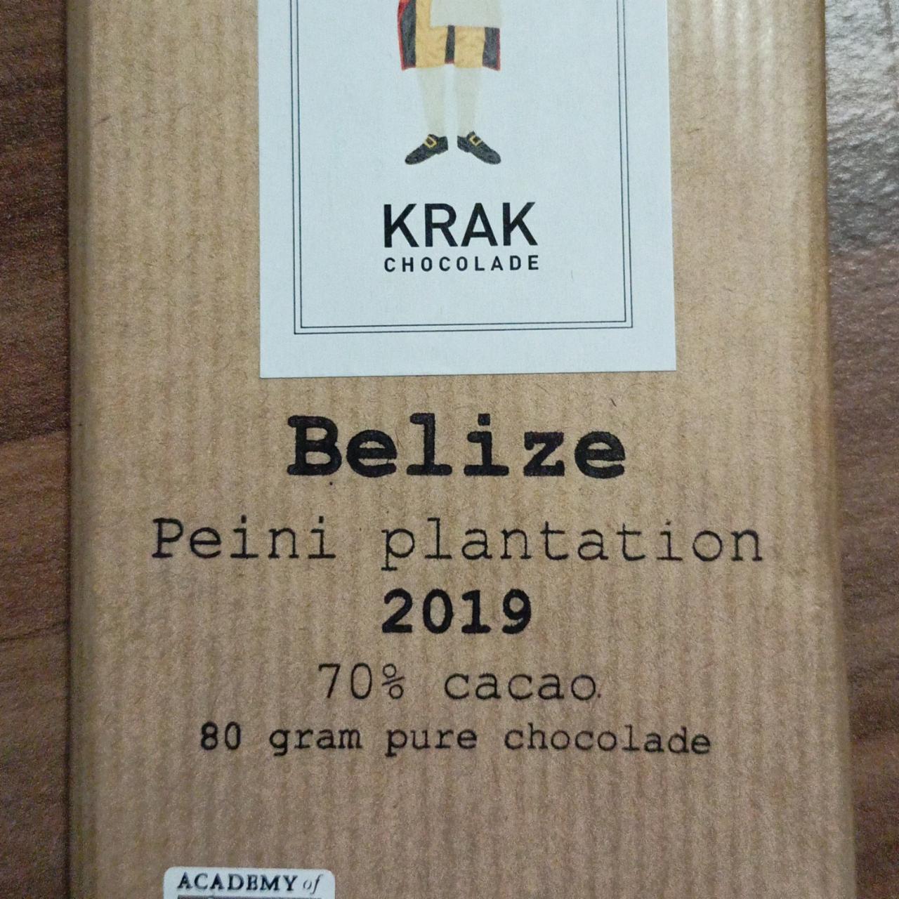 Fotografie - Belize Peini plantation 70% cacao Krak Chocolate