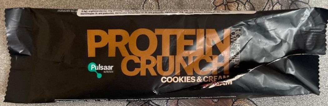 Fotografie - Protein crunch cookies & cream Pulsaar Nutrition