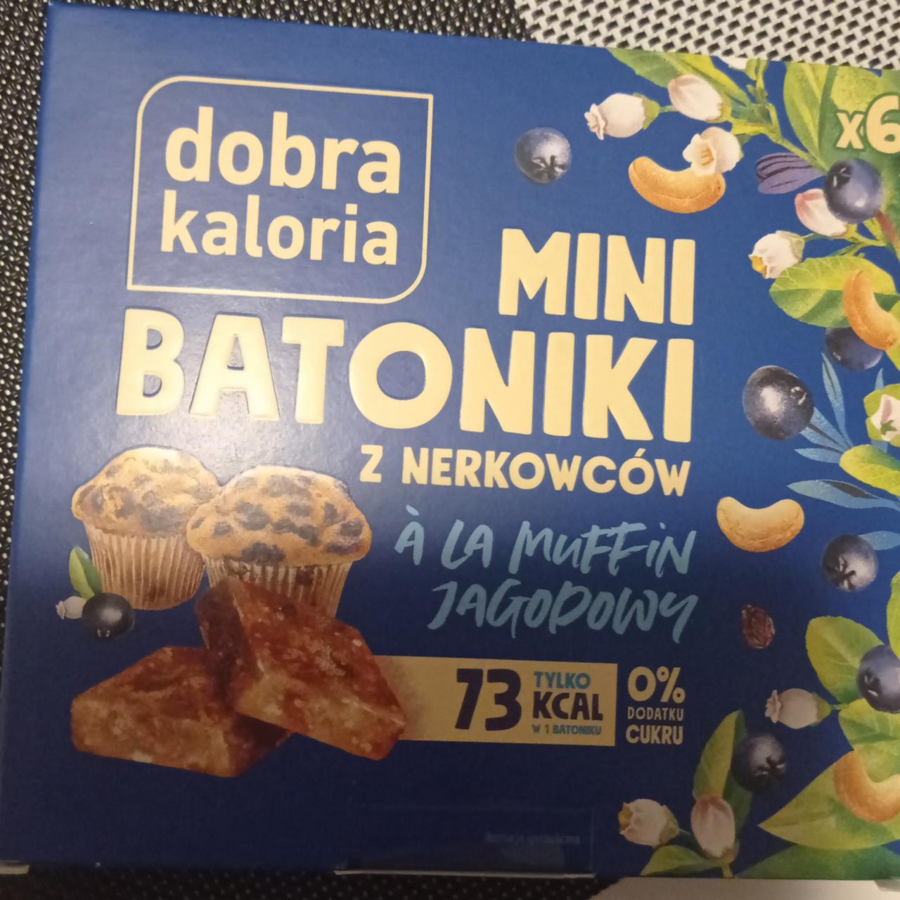 Fotografie - Mini Batoniki z nerkowców à la muffin jagodowy Dobra Kaloria