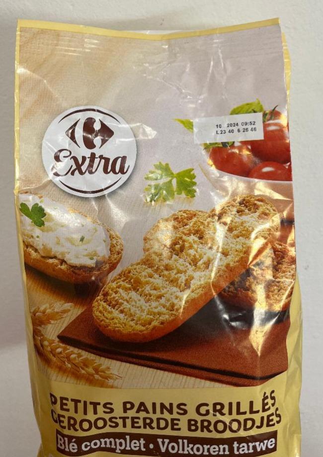 Fotografie - Petits pains grillés blé complet Carrefour Extra