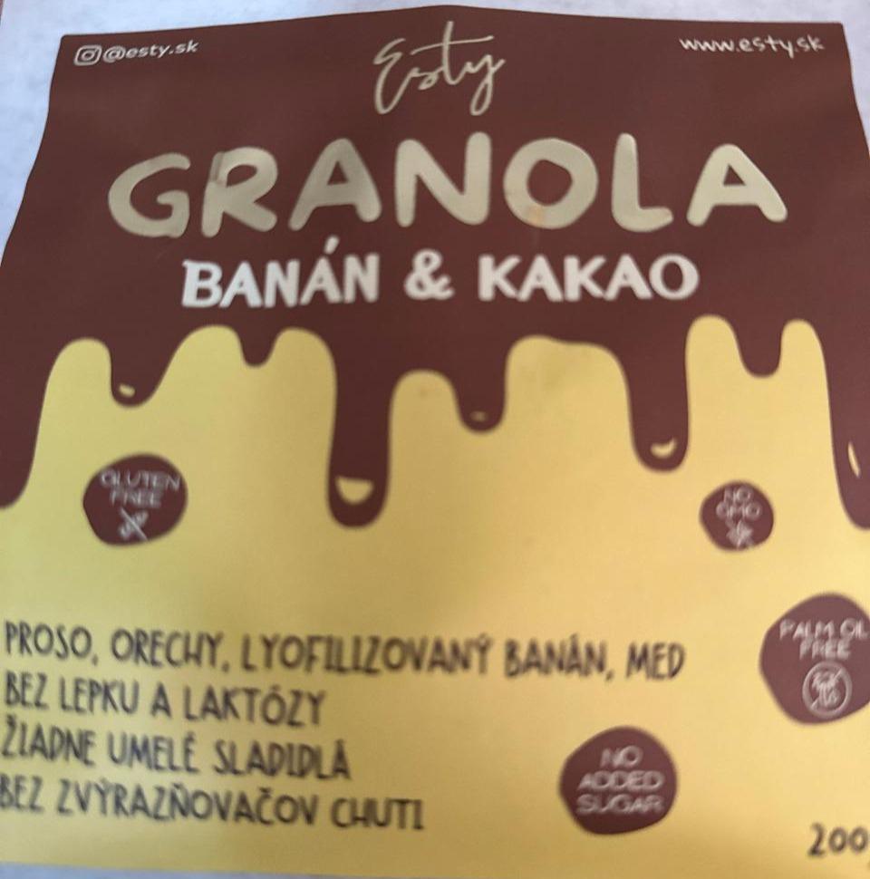 Fotografie - granola Banan&Kakao Esty