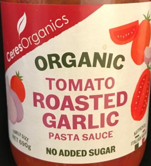 Fotografie - Organic tomato roasted garlic pasta sauce CeresOrganics