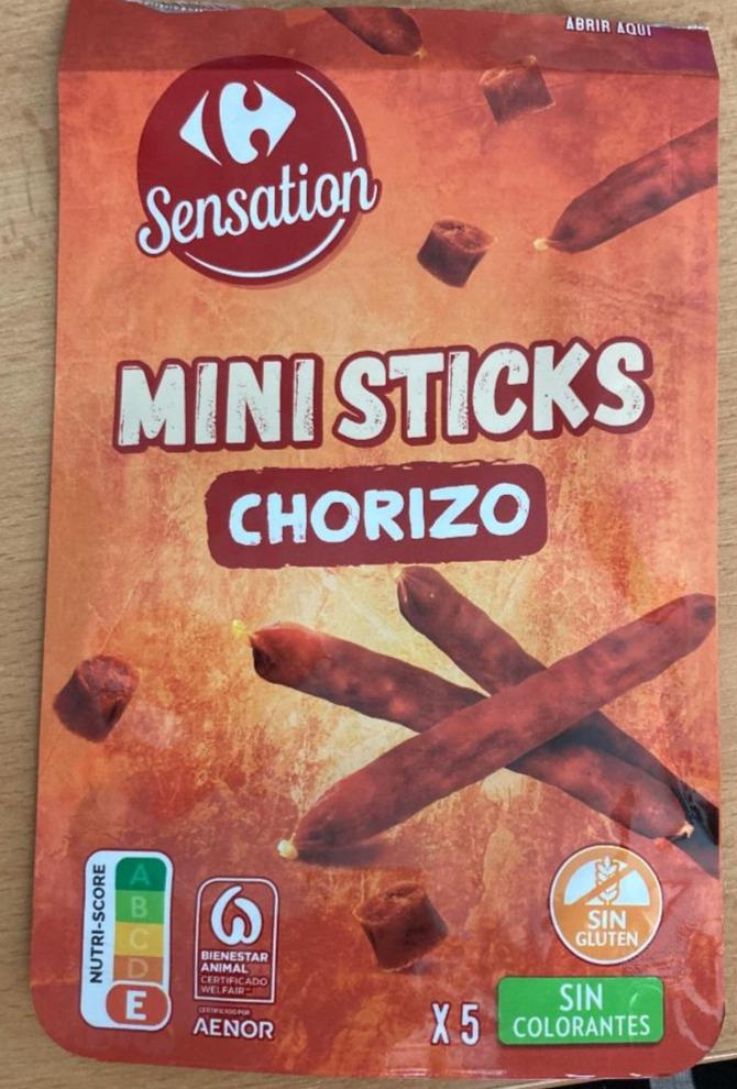 Fotografie - Mini Sticks Chorizo Carrefour Sensation