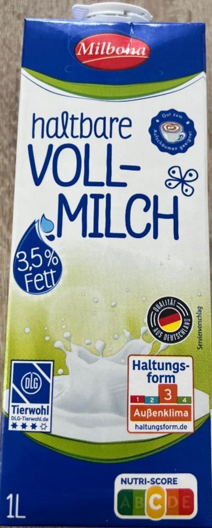 Fotografie - haltbare Voll-Milch Milbona