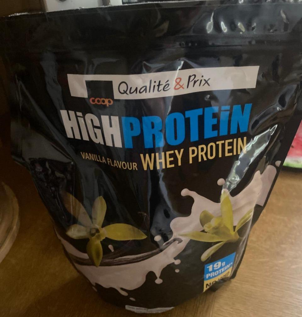 Fotografie - HighProtein Whey Protein Vanilla flavour Coop Qualite & Prix