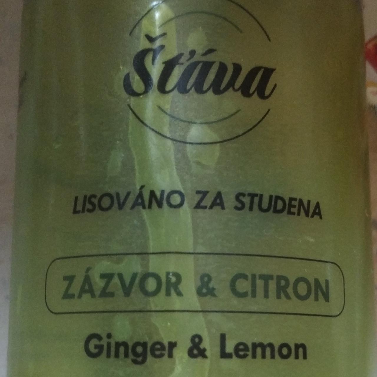 Fotografie - Šťáva lisováno za studena Zázvor & Citron Delmart