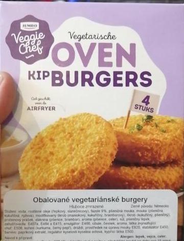 Fotografie - Vegetarische Oven Kip Burgers Jumbo Veggie chef