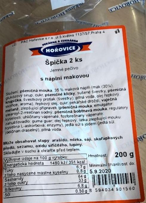 Fotografie - Špička 2ks s makovou náplní