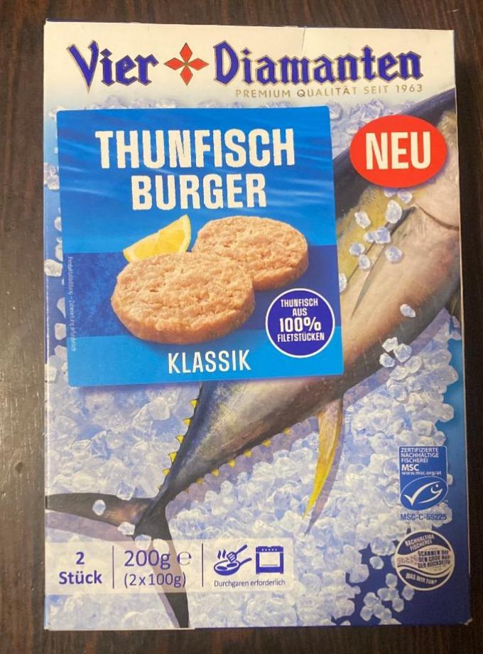 Fotografie - Thunfisch Burger Klassik Vier Diamanten