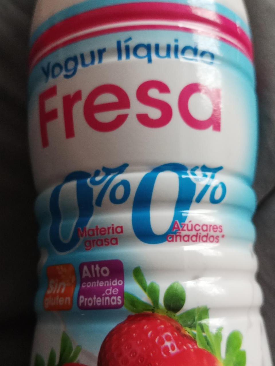 Fotografie - Yogur líquido Fresa 0% Alipende