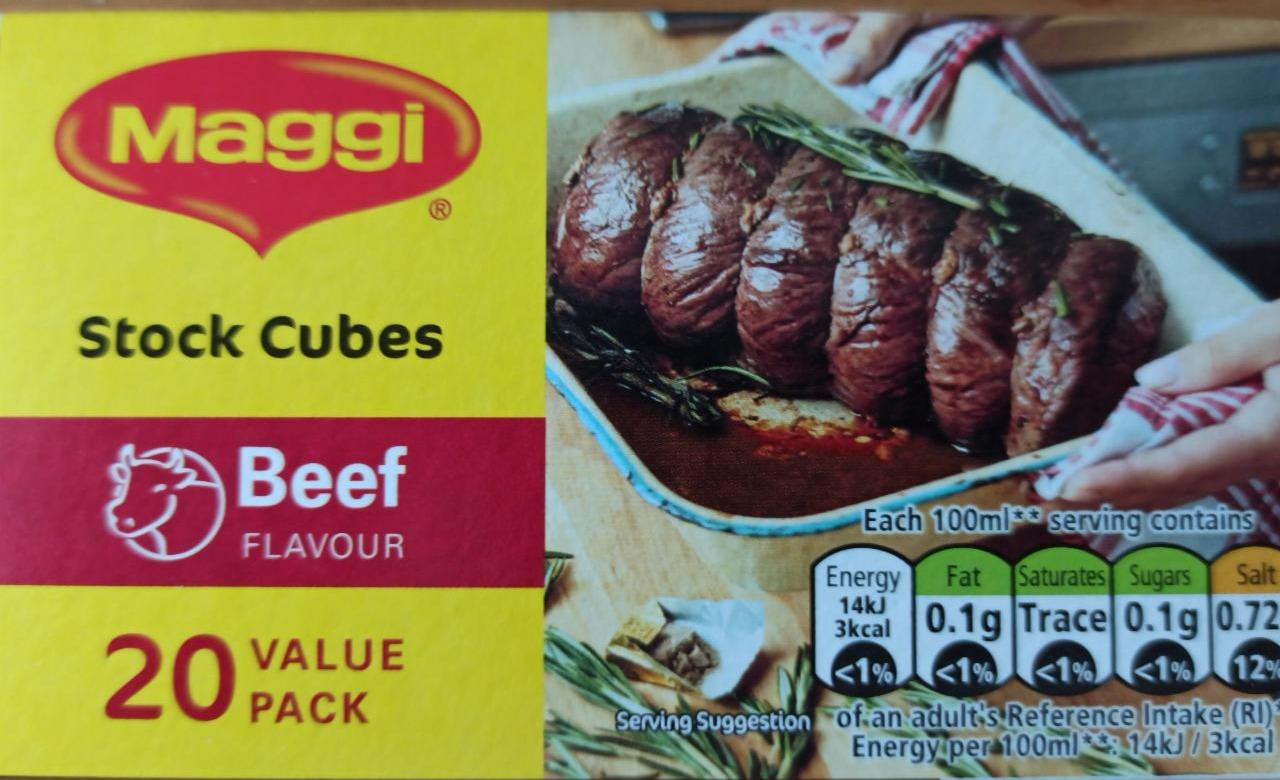 Fotografie - Stock Cubes Beef Flavour Maggi