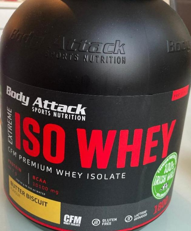 Fotografie - Iso whey CFM premium Whey Isolate protein Butter biscuit Body Attack