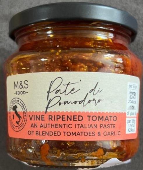 Fotografie - Authentic Italian Paste of blended Tomatoes & Garlic M&S Food