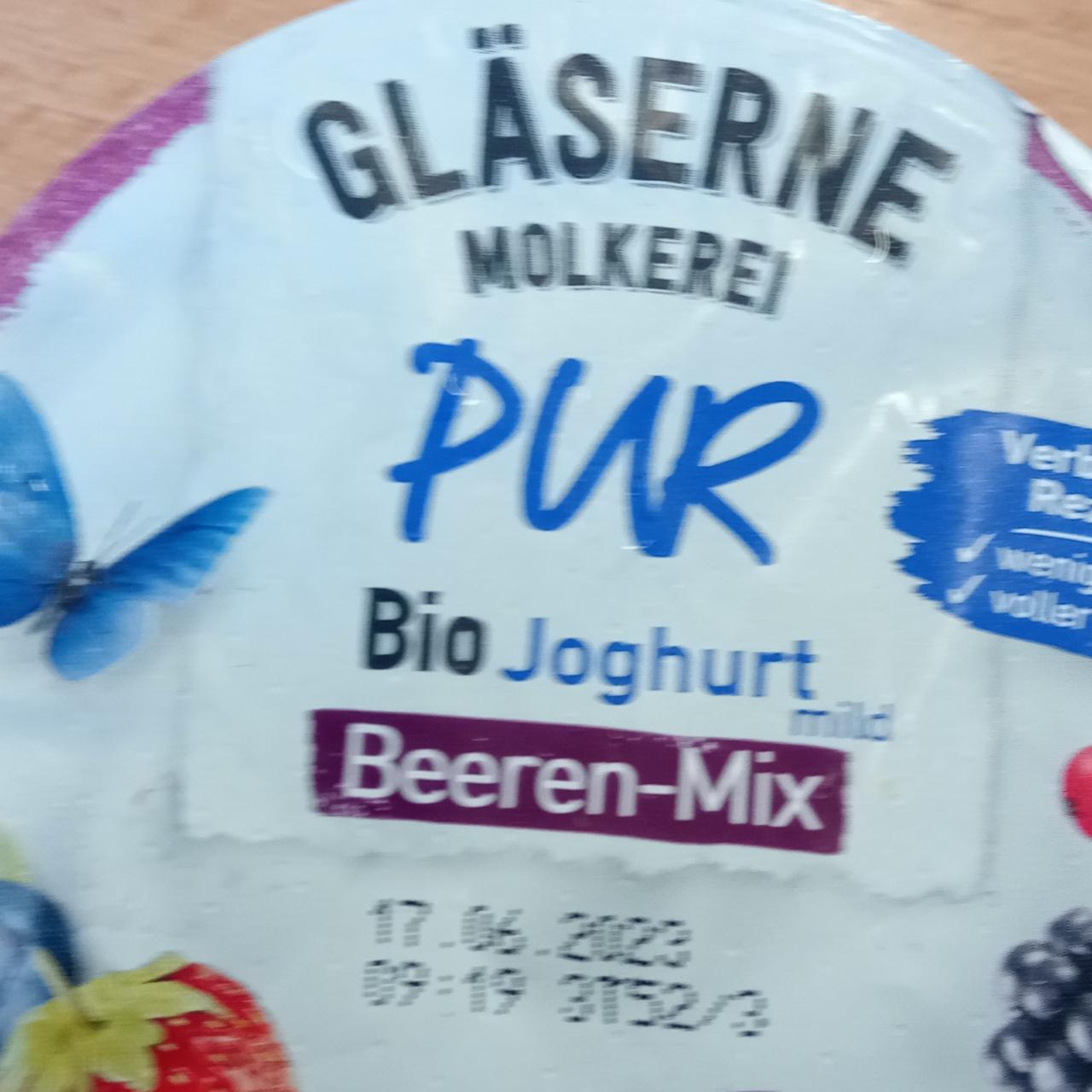 Fotografie - Pur Bio Joghurt Beeren-Mix Gläserne Molkerei
