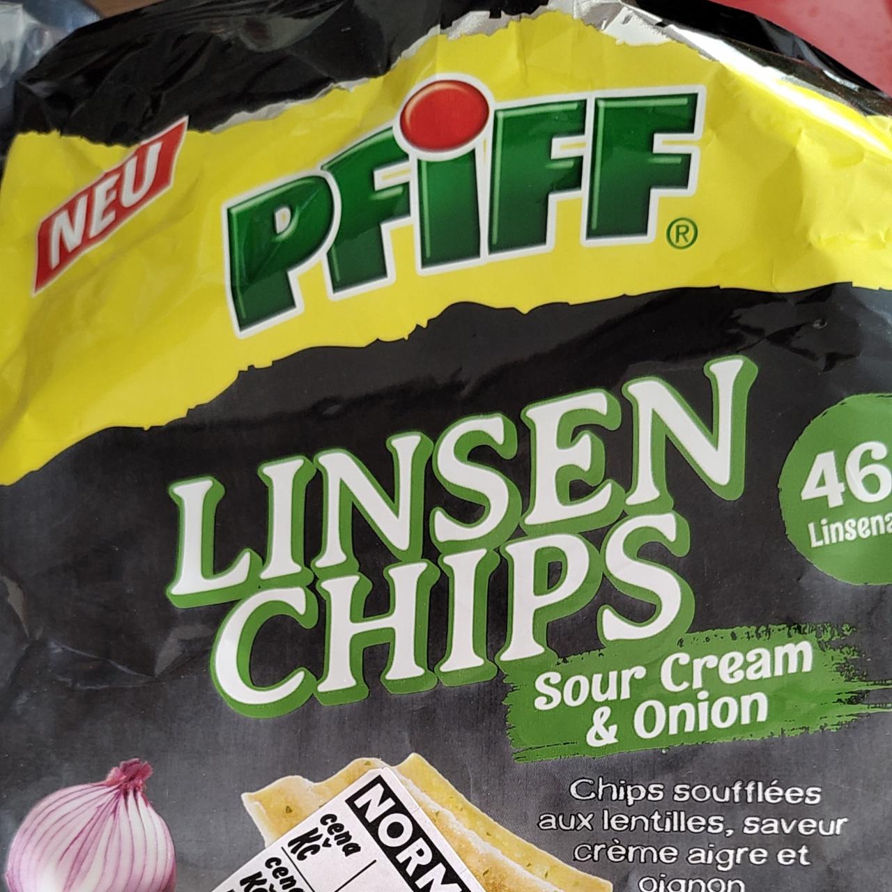 Fotografie - Linsen Chips Sour Cream & Onion Pfiff