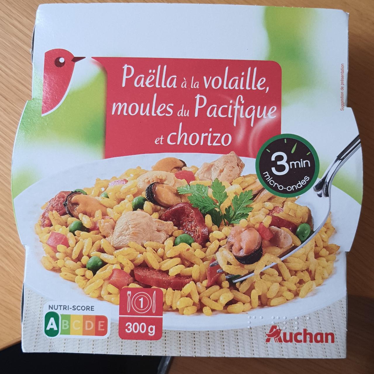Fotografie - Paella à la volaille, moulles du Pacifique et chorizo Auchan
