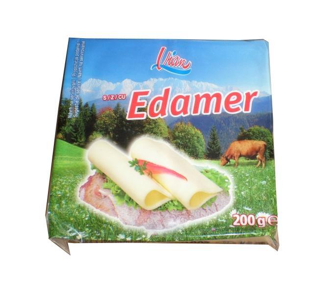 Fotografie - Edamer plátkový tavený sýr 45 % tuku Vian