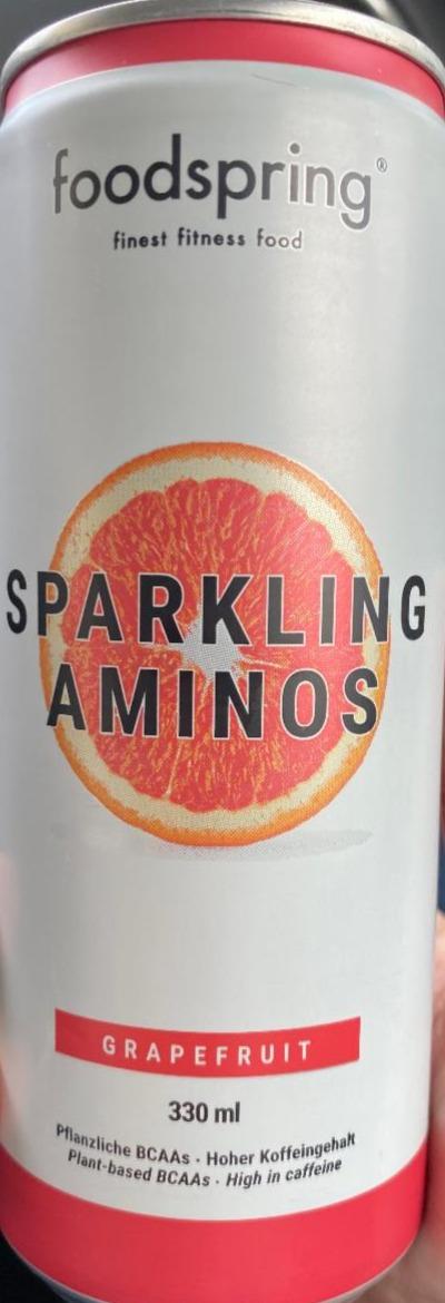 Fotografie - Sparkling aminos grapefruit Foodspring