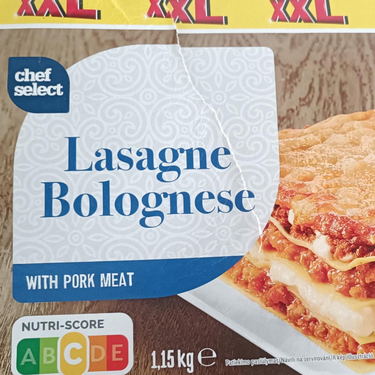 Fotografie - lasagne bolognese with pork meat XXL Chef Select