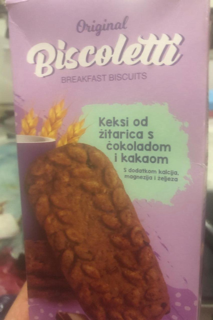 Fotografie - Biscoletti breakfast biscuits s čokoladom i kakaom