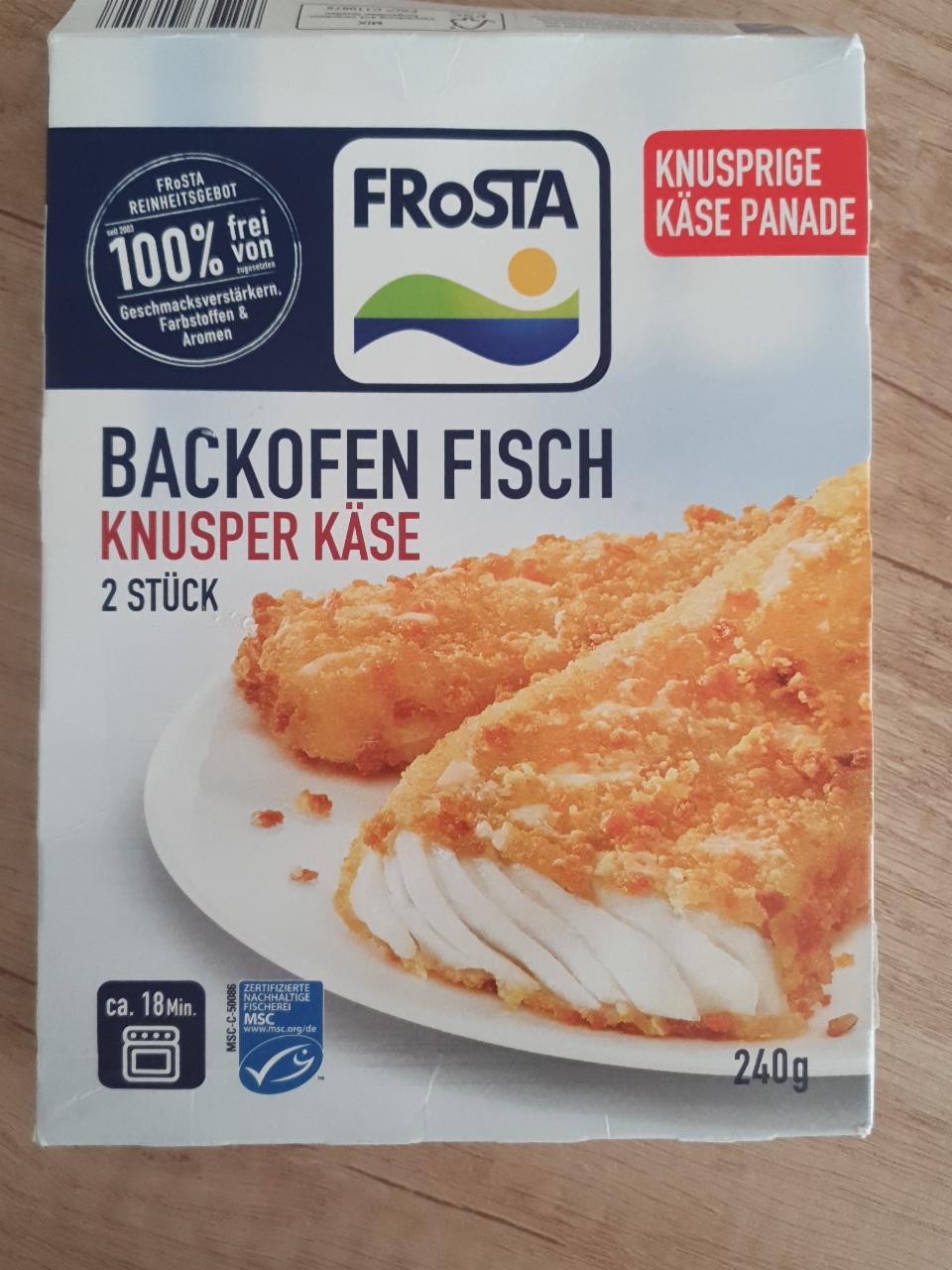 Fotografie - Backofen Fisch Knusper Käse FRoSTA