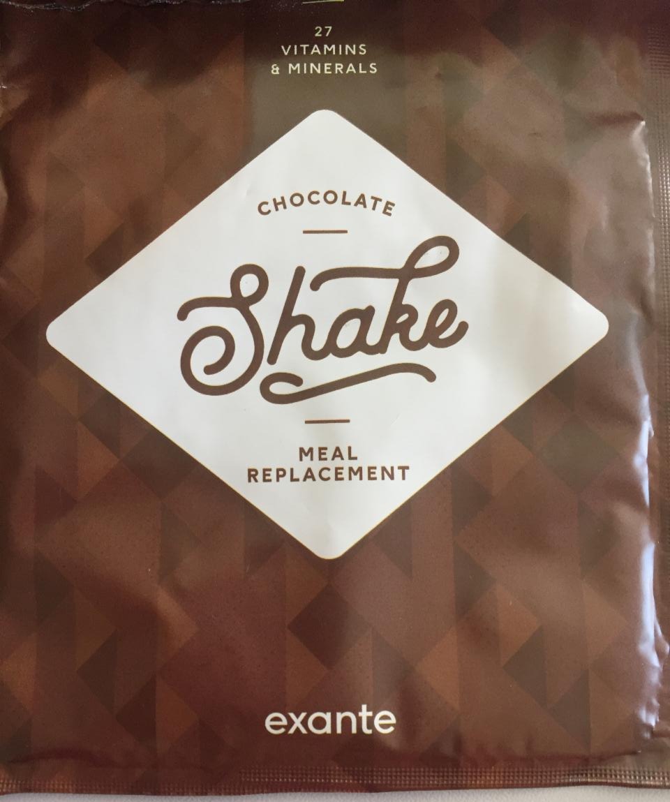 Fotografie - Meal Replacement Low Sugar Shake Chocolate Flavour Exante