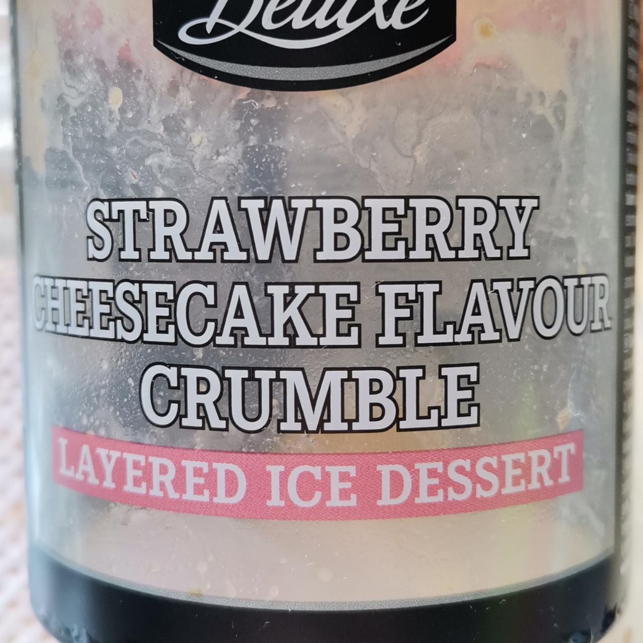 Fotografie - Strawberry cheesecake flavour cramble layered ice dessert Deluxe
