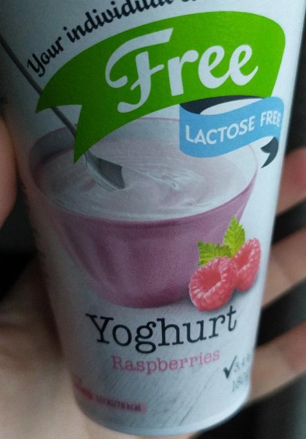 Fotografie - Yoghurt Raspberry lactose free Free