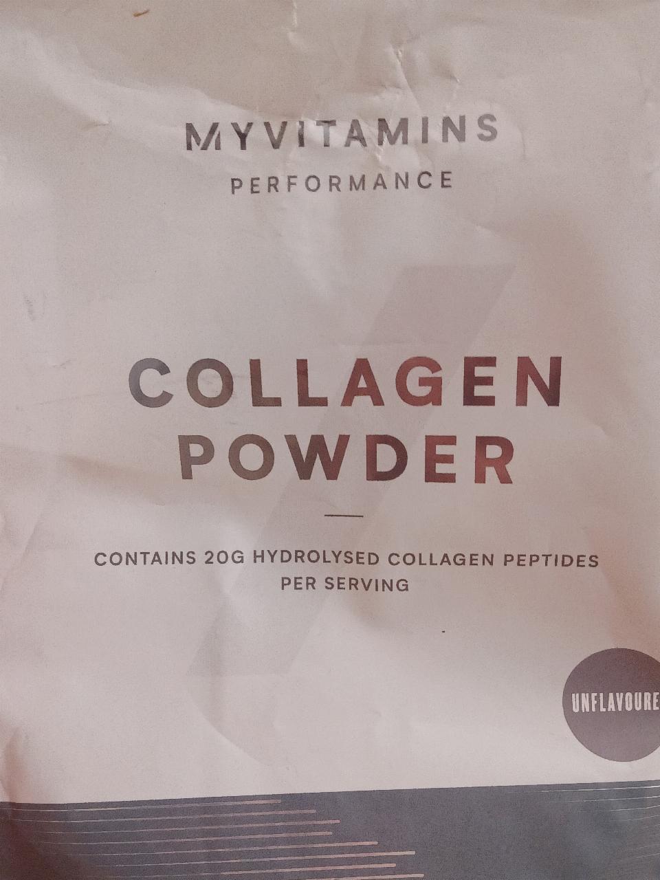 Fotografie - Collagen powder unflavoured MyVitamins Performance