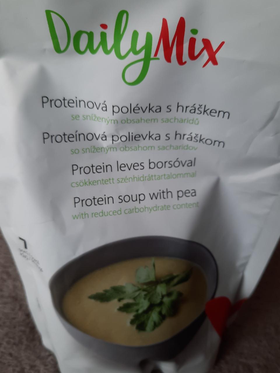 Fotografie - Proteinová polévka s hráškem DailyMix