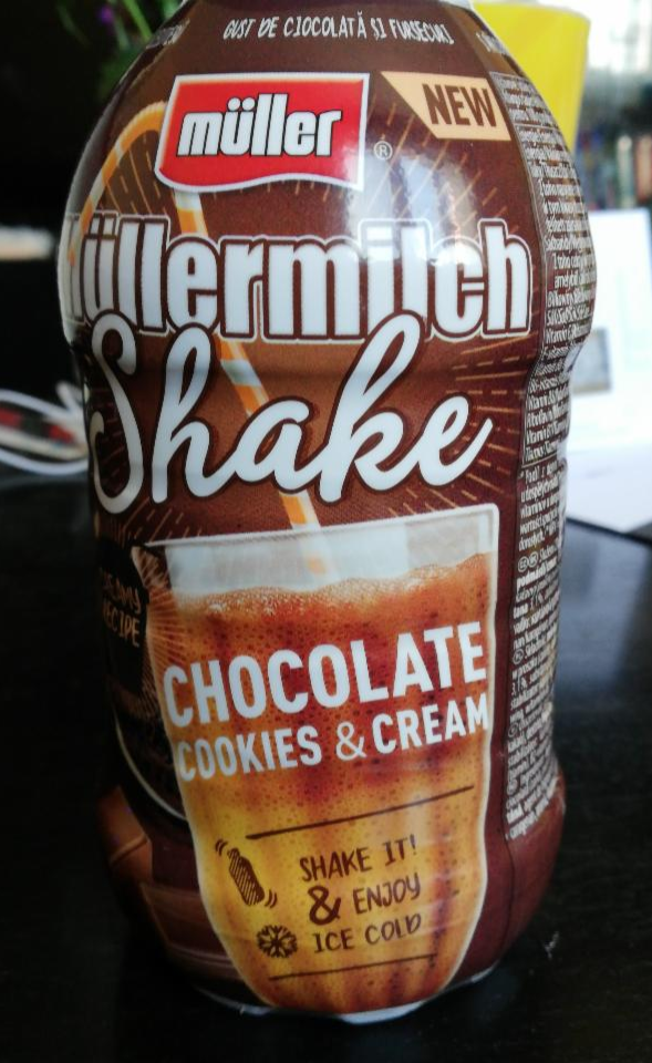 Fotografie - Müllermilch Shake Chocolate Cookie & Cream Müller
