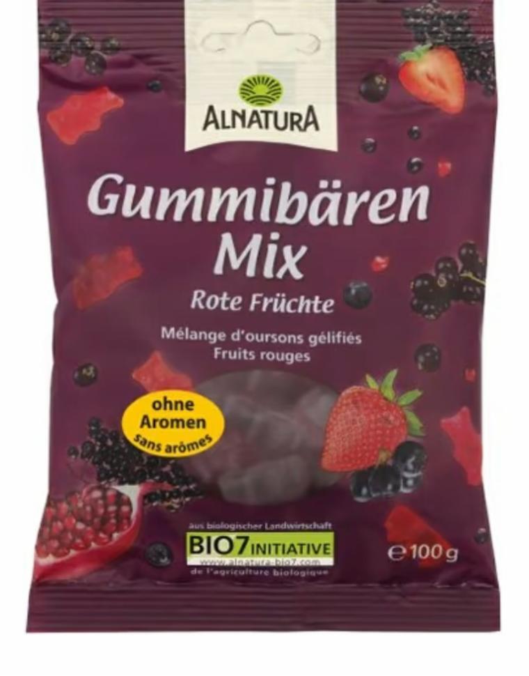 Fotografie - Bio Gummibären Mix Rote Früchte Alnatura