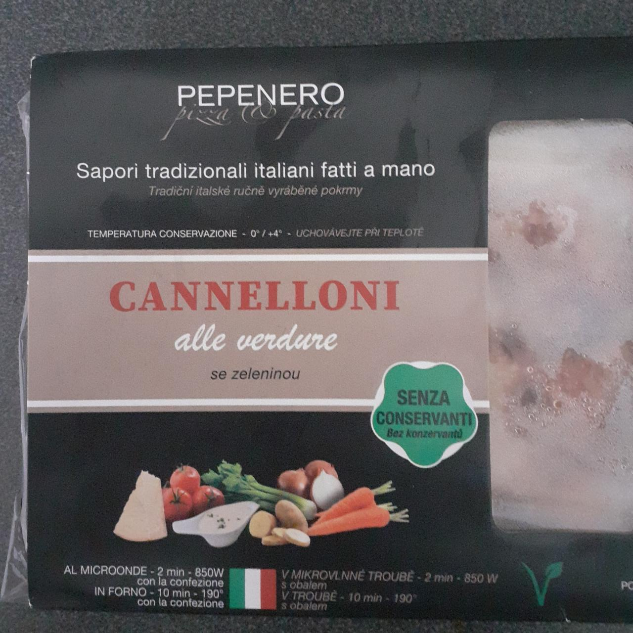 Fotografie - Cannelloni alle verdure se zeleninou PepeNero