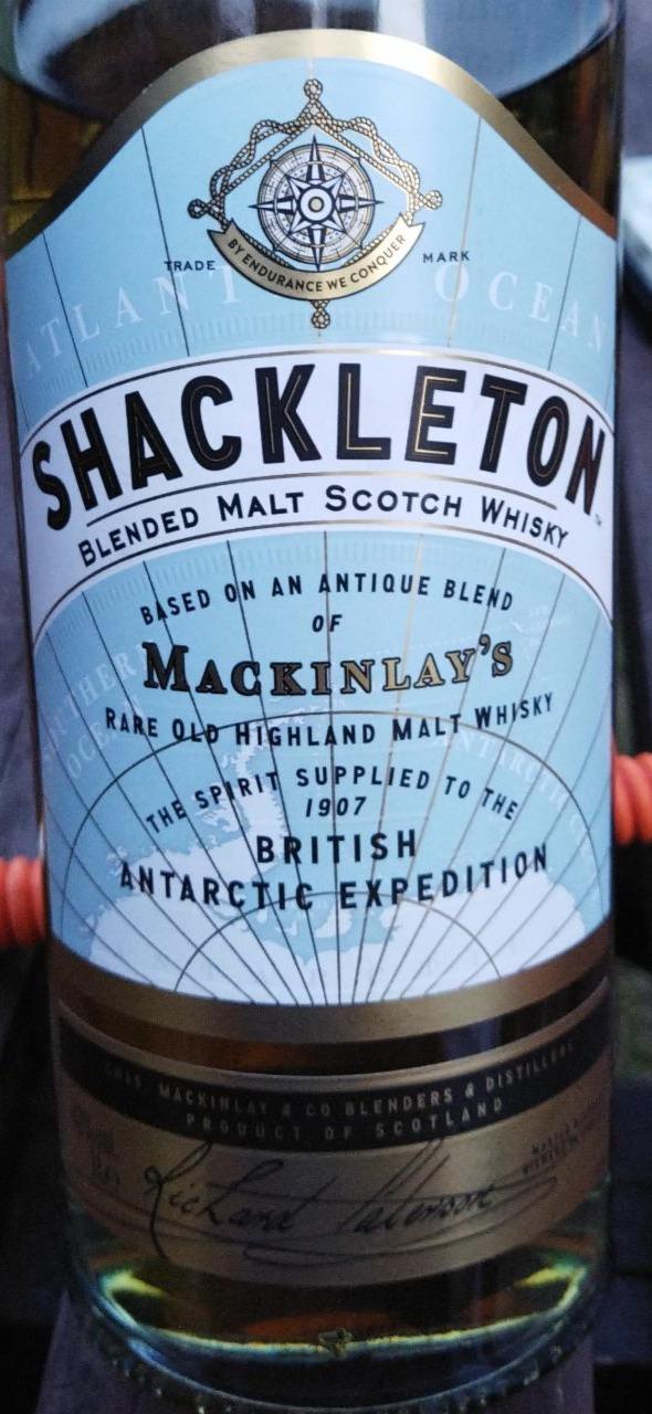 Fotografie - Mackinlay's Blended Malt Scotch Whisky Shackleton