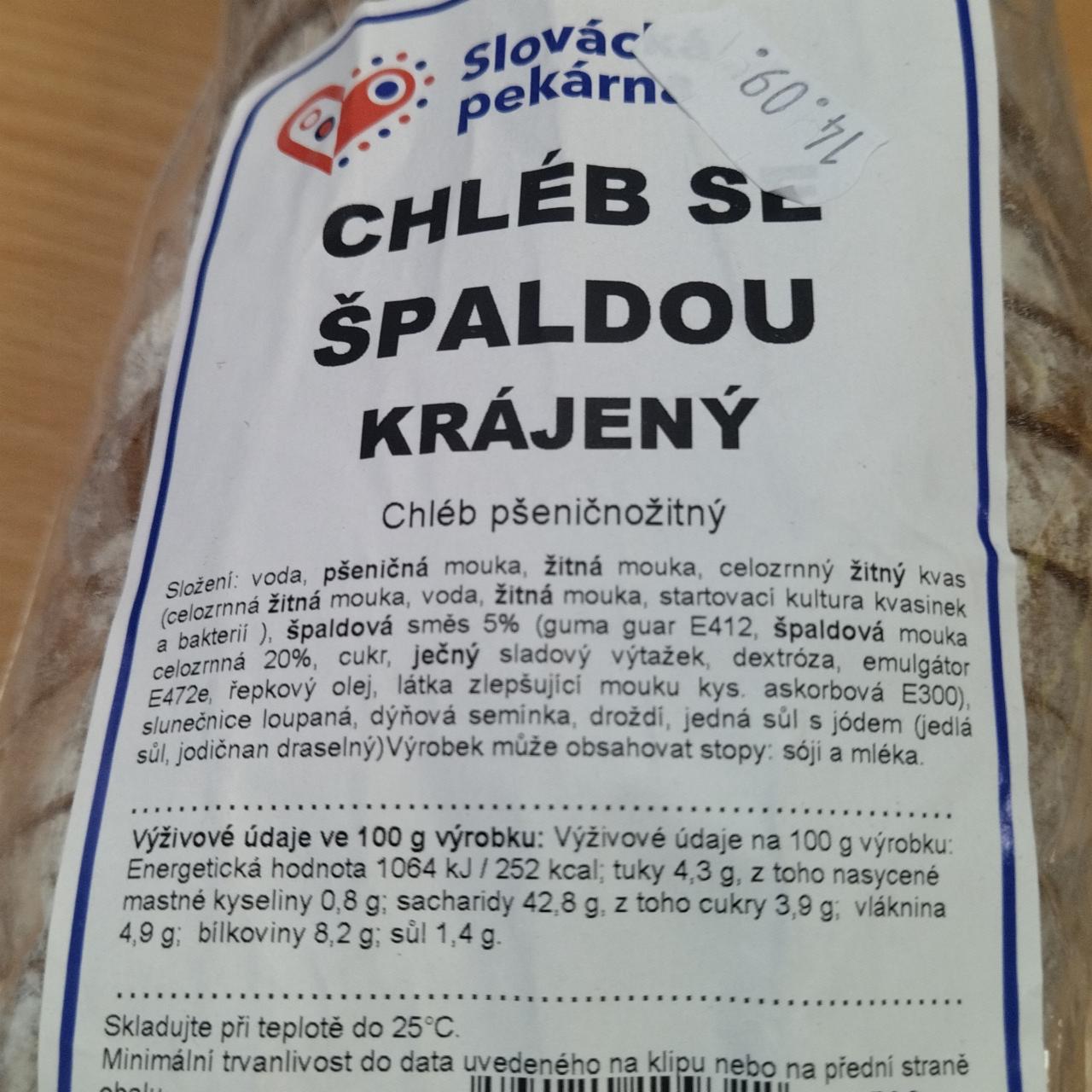 Fotografie - Chléb se špaldou krájený Slovácká pekárna