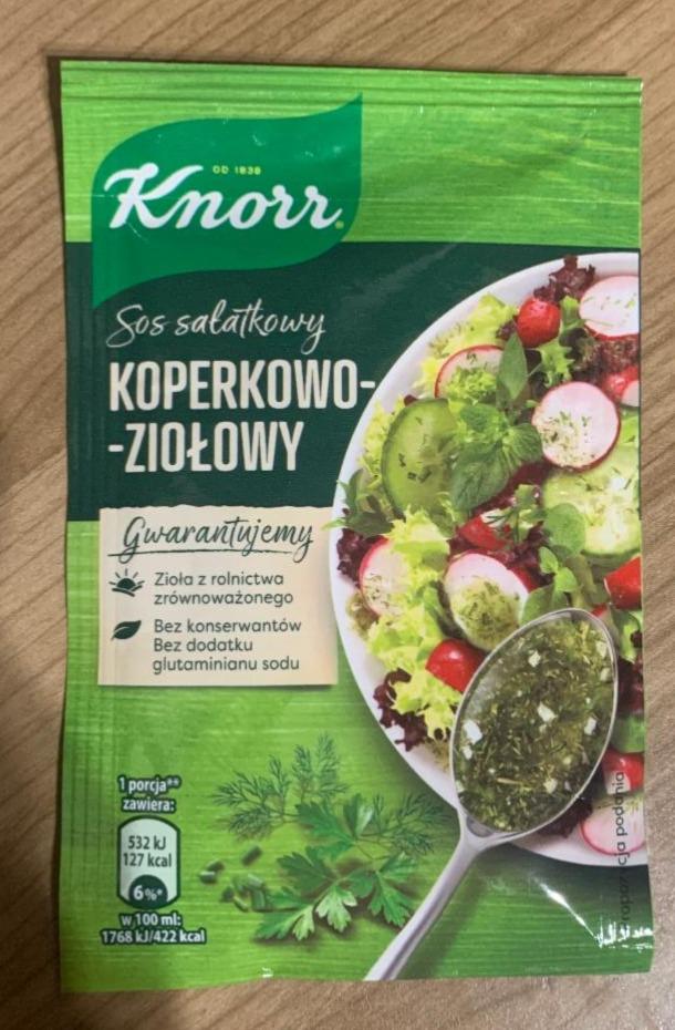 Fotografie - Sos sałatkowy koperkowo-ziołowy Knorr