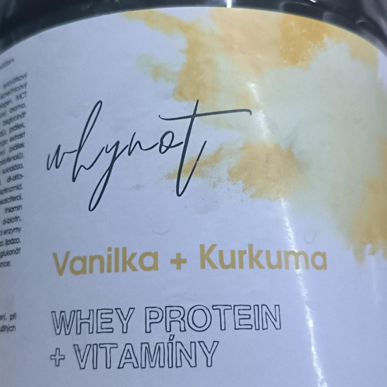 Fotografie - Whey protein + vitamíny Vanilka + Kurkuma WhyNot