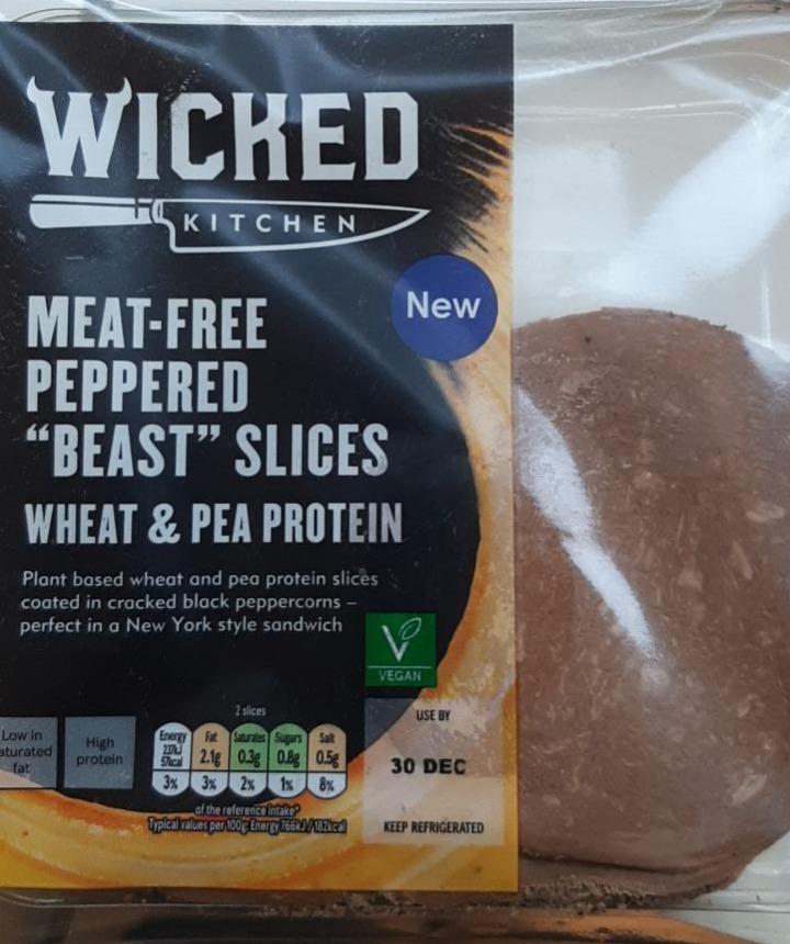 Fotografie - Meat Free Peppered “Beast” Slices Wicked Kitchen