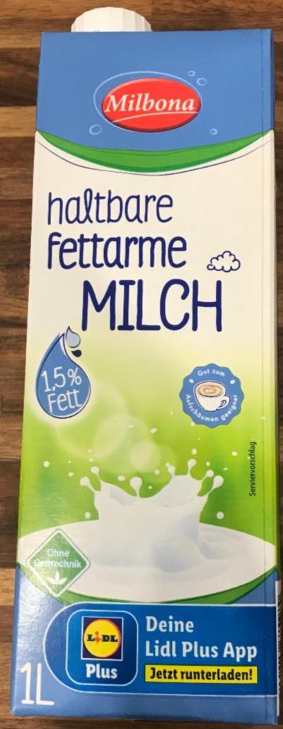 Fotografie - Haltbare fettarme Milch 1,5% Fett Milbona